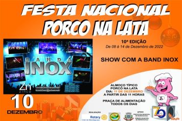 DIA 10 SHOW COM A BANDA INOX