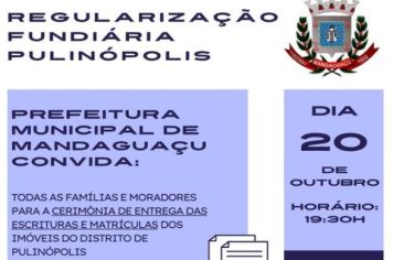 Mais de 100 famílias do Pulinópolis terão as escrituras em mãos 