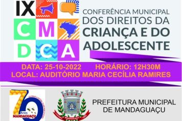 Mandaguaçu irá promover Conferência Municipal dos Direitos da Criança