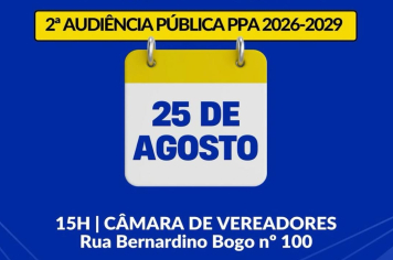 PPA será definido em audiência pública na segunda, 25