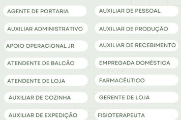 Vagas de emprego