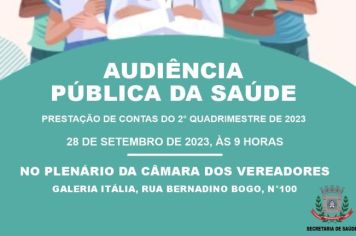 AUDIÊNCIA PÚBLICA DA SAÚDE