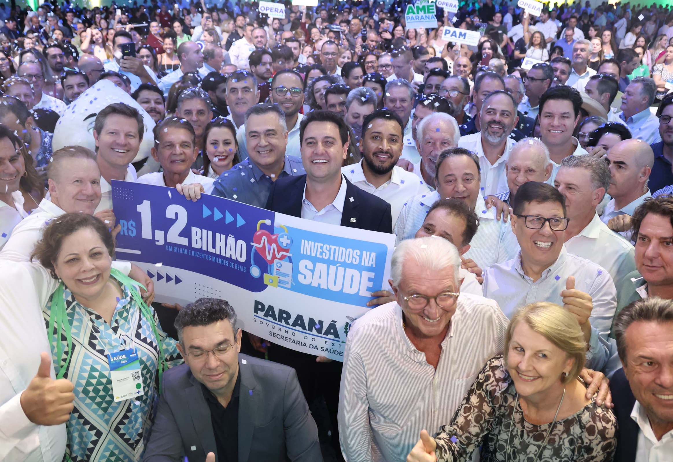Beto Dentista participou em Foz  do Iguaçu de anúncio de R$ 1,2 bi para saúde feito pelo governador