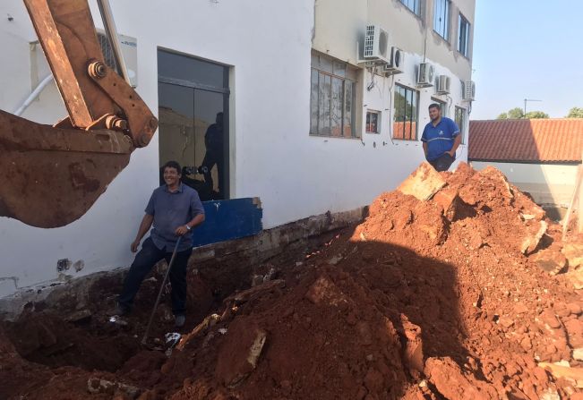 Obras no prédio da Prefeitura avançam e seguem agora na parte interna 