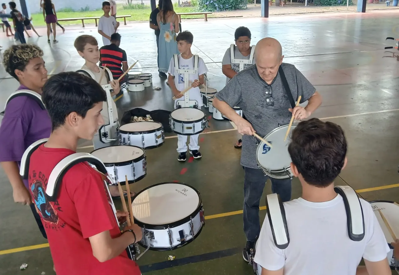 Fanfarra começa a ganhar forma no Colégio CÍvico-Militar